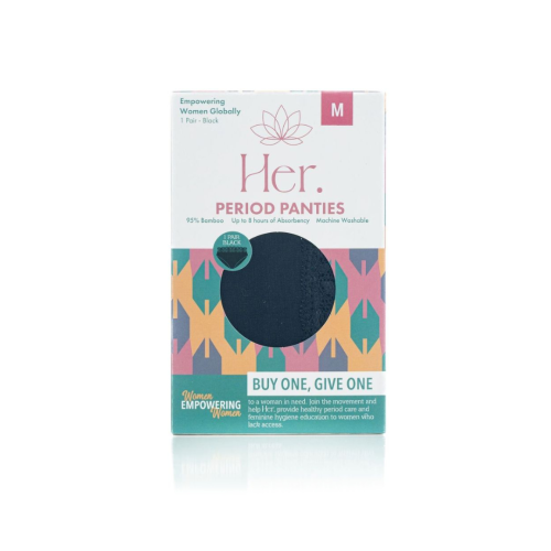 IINTI-MACY 4 Extremely Absorbent Period Pants = 10 Organic Cotton Pads, All Types of Menstrual Bleeding, Ideal for Strong Menstrual Blood, Suitable for Teenage Girls