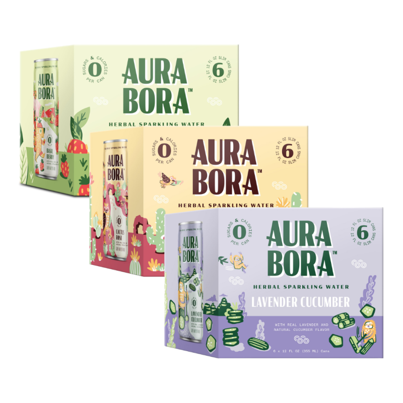 Aura Bora Herbal Sparkling Water (6Pack) Reviews Social Nature