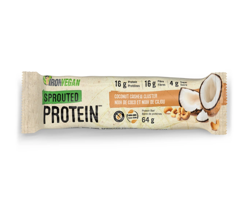 Iron Vegan Coconut Cashew Cluster Protein Bar Reviews Social Nature