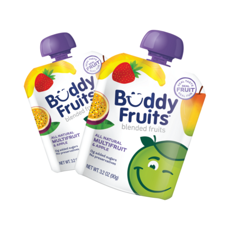 Buddy Fruits Pure Blended Fruit To Go Apple, Mango, Banana and