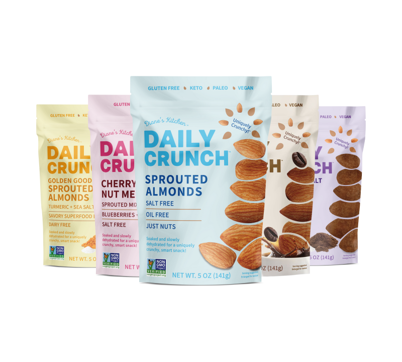 Daily Crunch Snacks Sprouted Almond Snacks Reviews | Social Nature