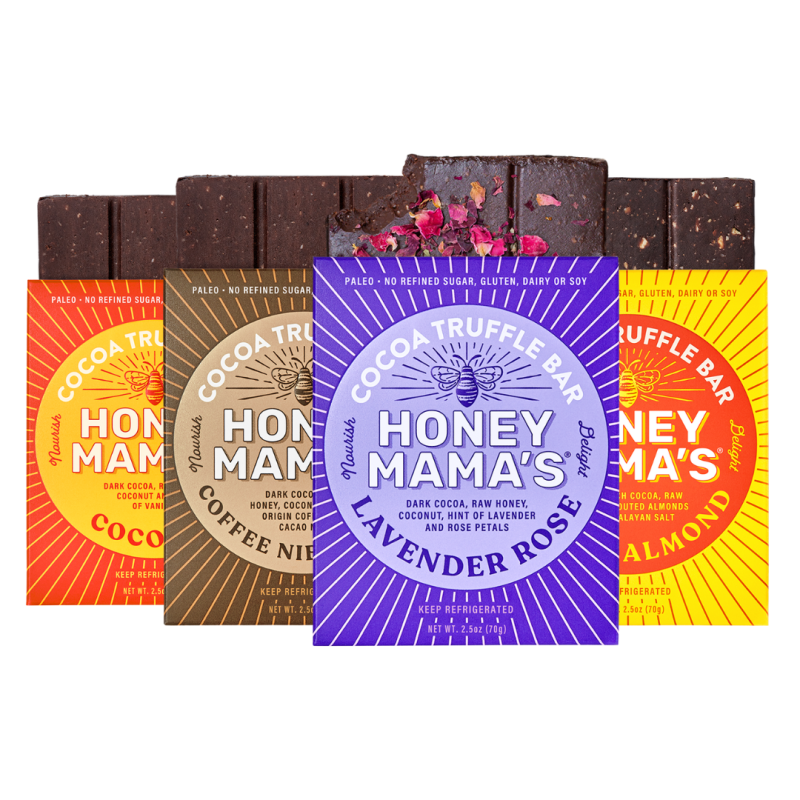 Fudge Fans, Honey Mama's Chocolate Truffle Bars Are For You