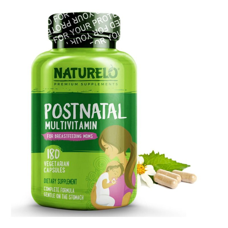 NATURELO Premium Supplements Postnatal Vitamins for Breastfeeding Moms