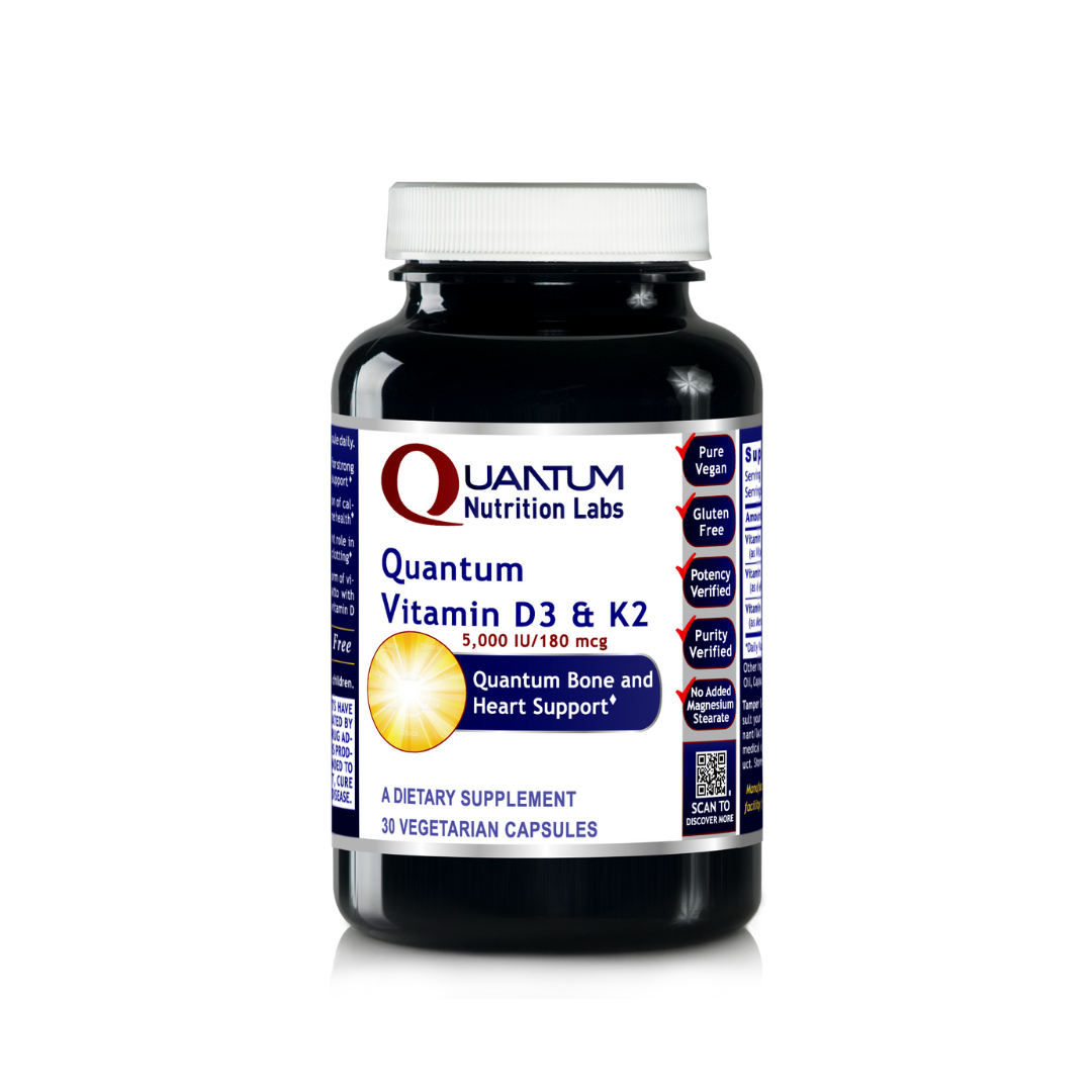Quantum Nutrition Labs Plant-Based Vitamins for Bone and Cardiovascular Health - Featured