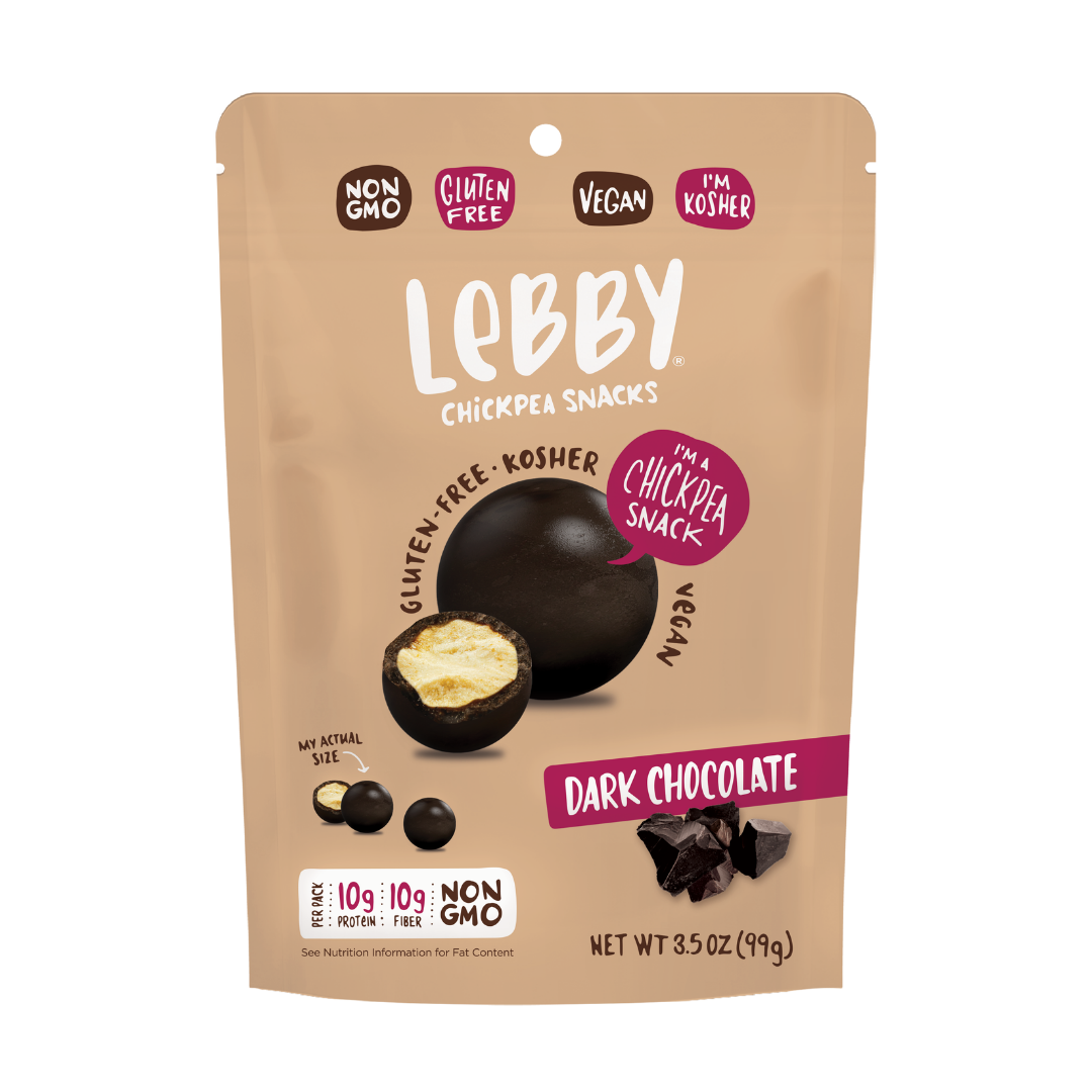 Lebby Snacks Sweet Dry-Roasted Chickpea Snacks - Featured