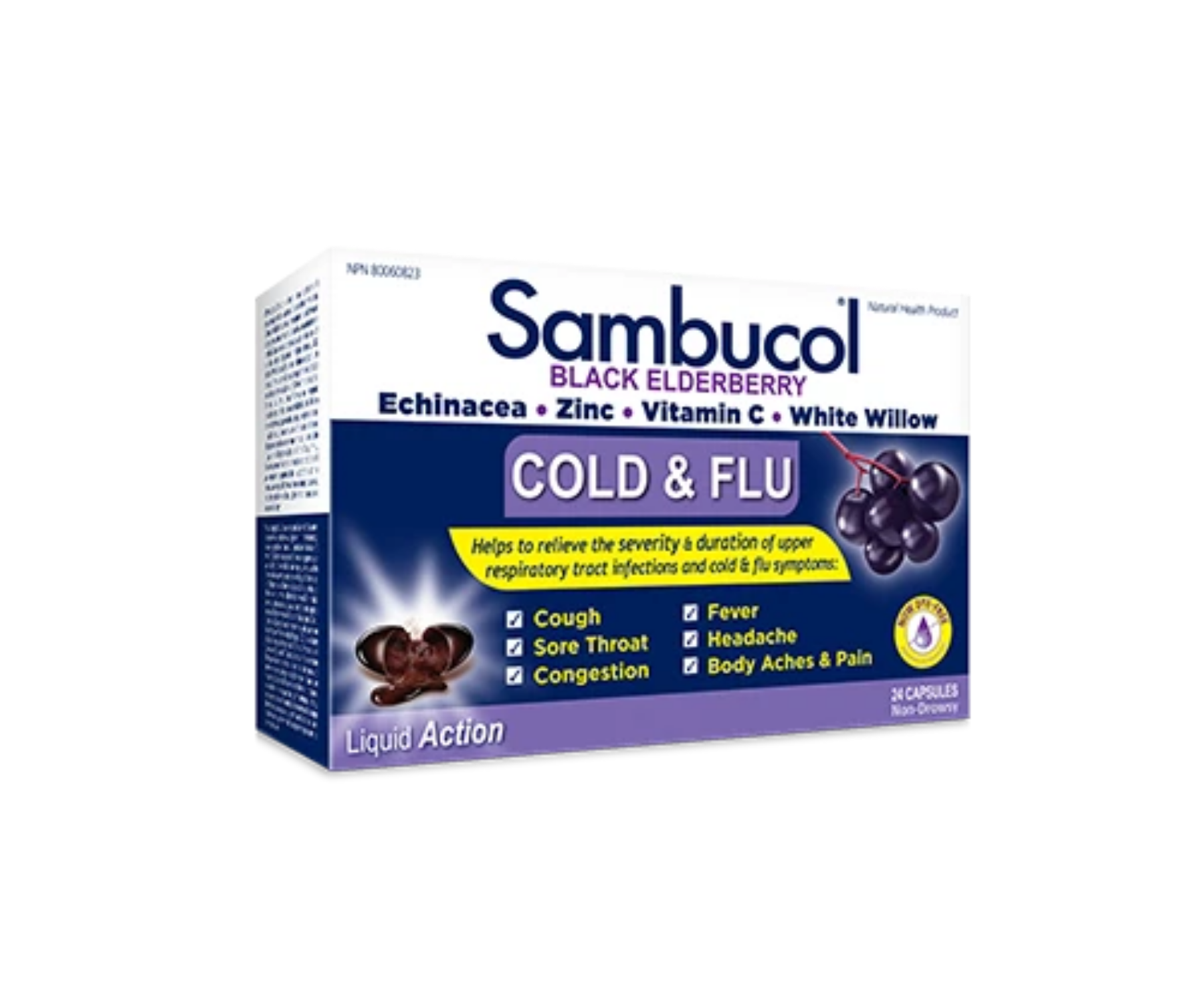 Sambucol Black Elderberry Cold & Flu Capsules