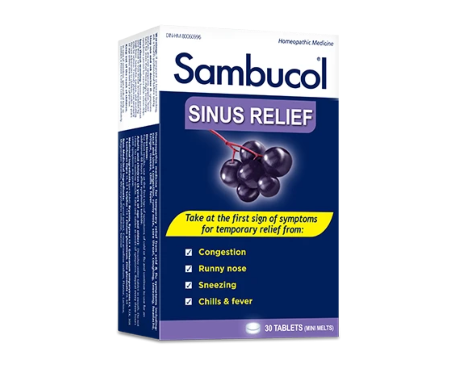 Sambucol Black Elderberry Cold & Flu Sinus Relief - Featured