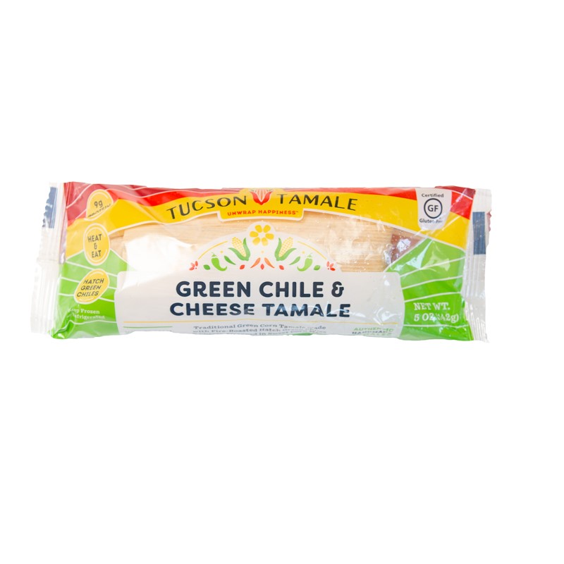 Tucson Tamale Green Chile & Cheese Tamale