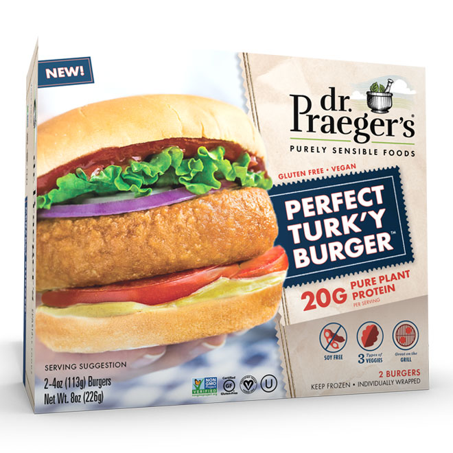 Dr. Praeger's Plant-Based Turk'y Burger
