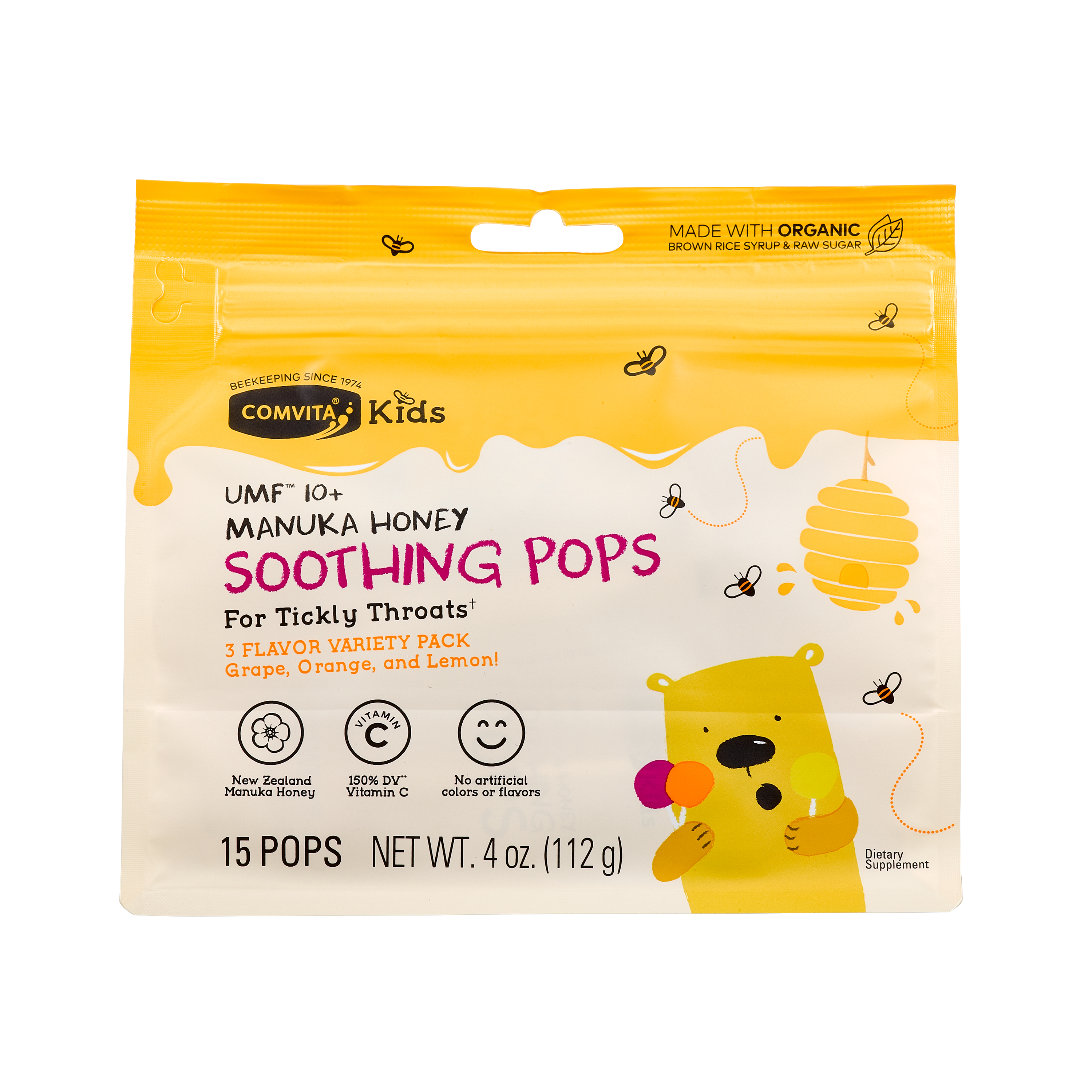Comvita Kids' Soothing Honey Pops