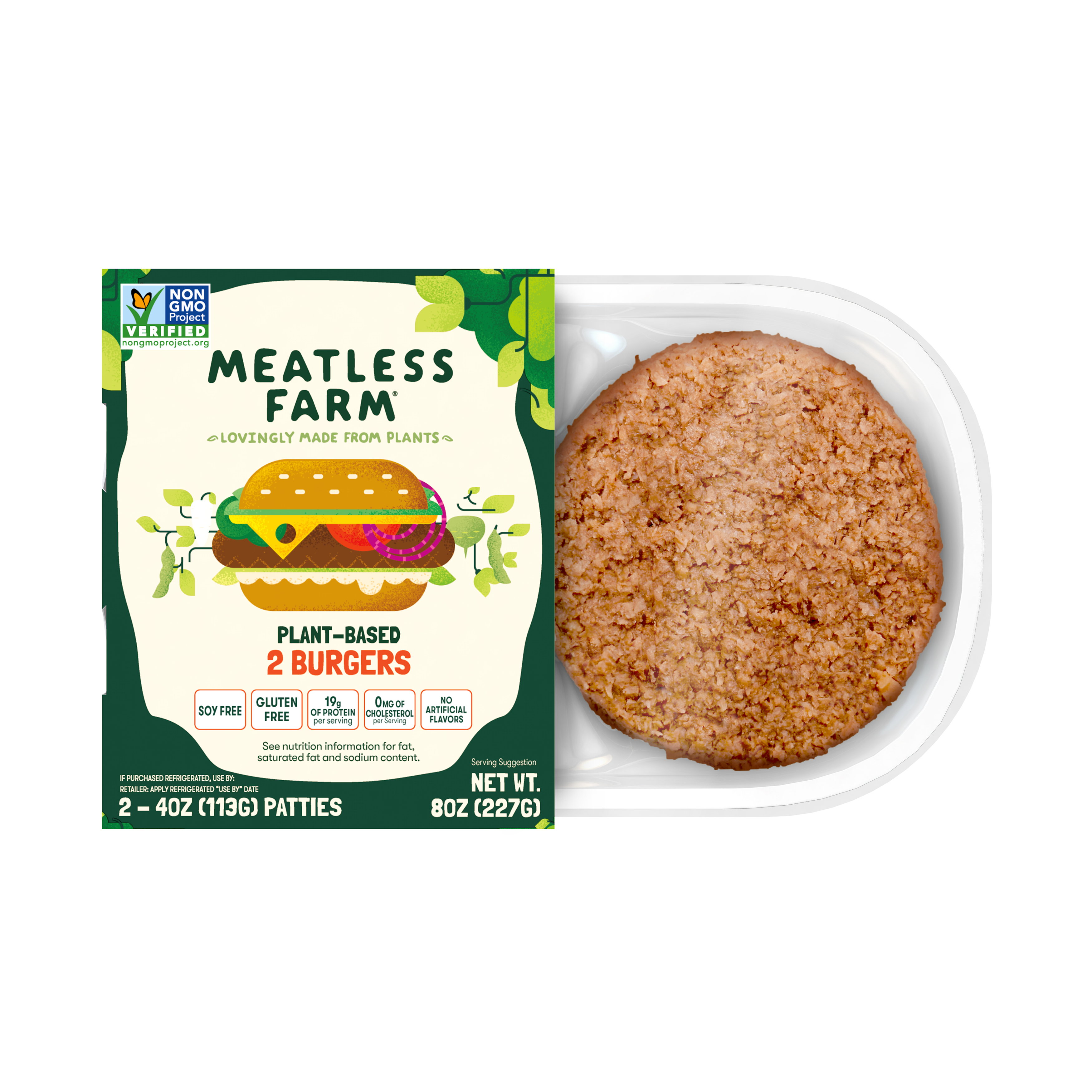 Meatless Farm Co. Plant-Based Burgers - Featured