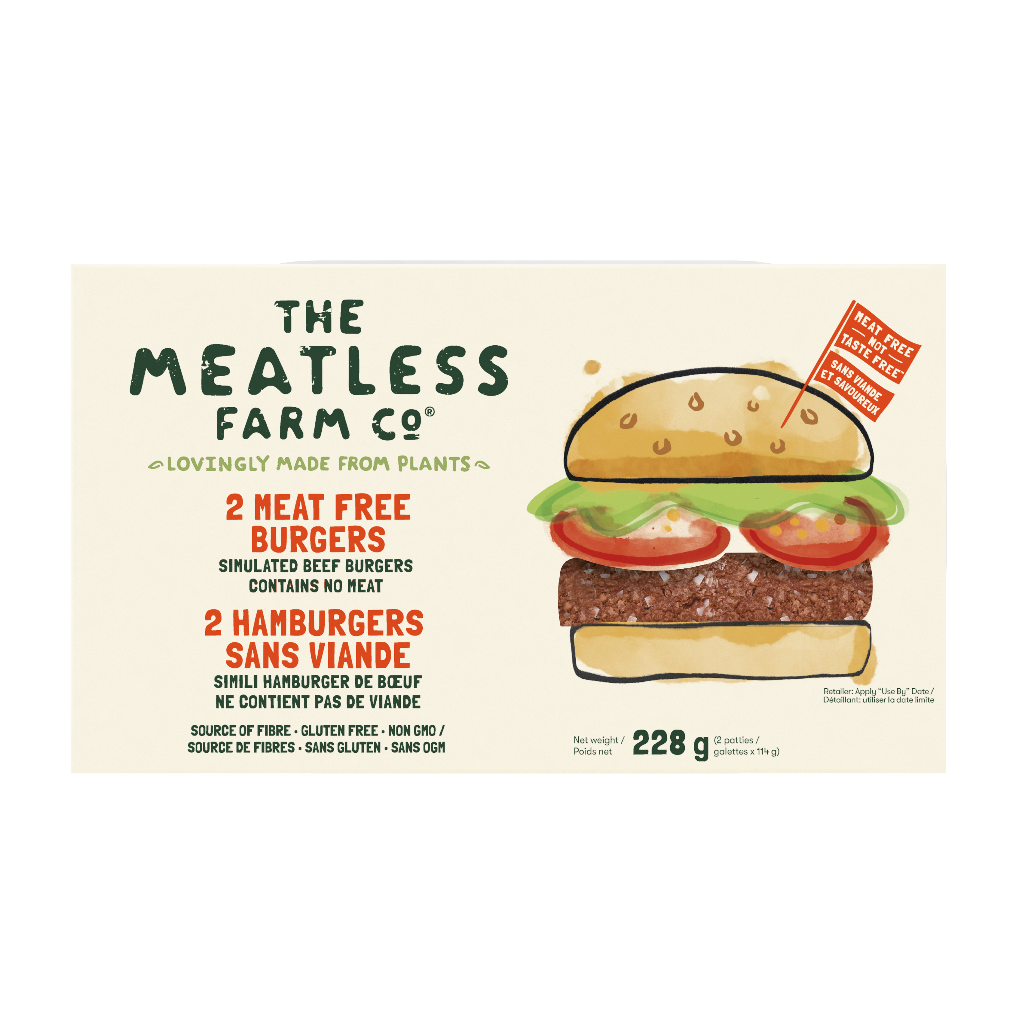 Meatless Farm Co. Plant Based Burgers