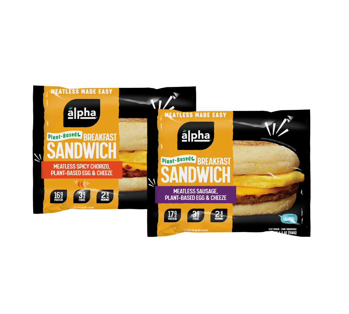 Alpha Foods Breakfast Sandwiches