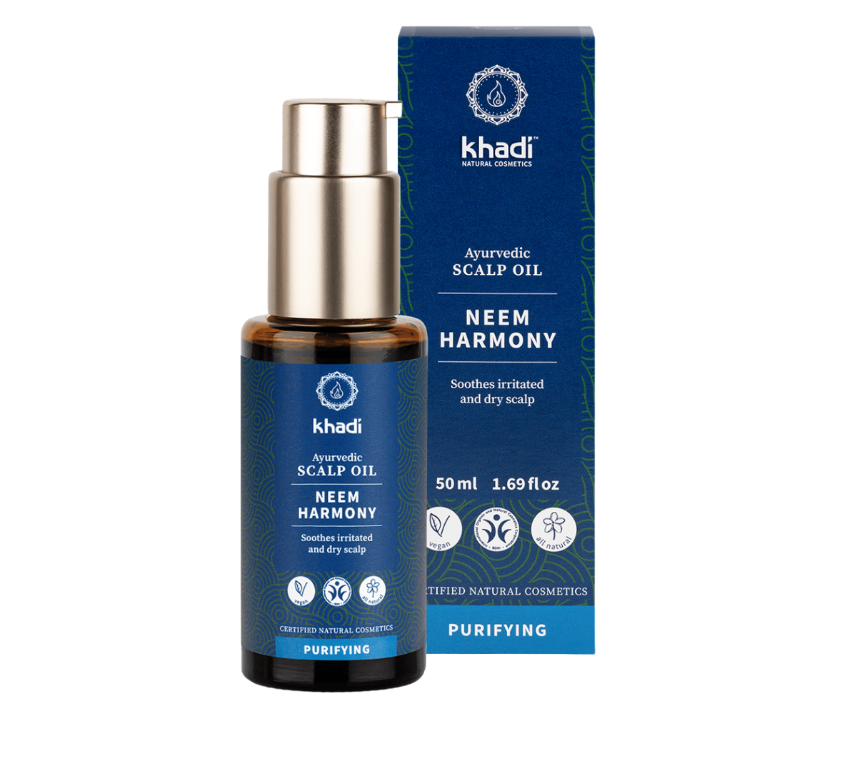khadi Natural Ayurvedic Hair Oil - Neem Harmony - Featured