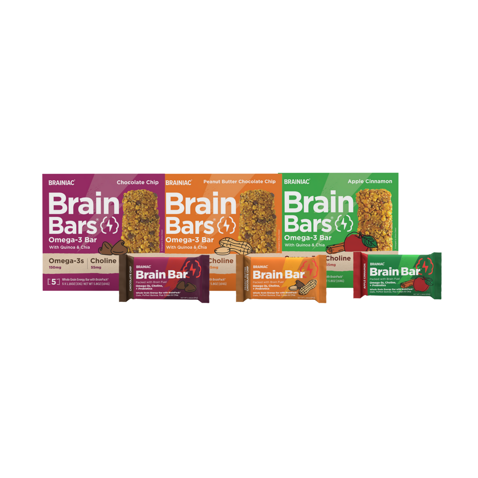Brainiac Foods Whole Grain Brain Bars