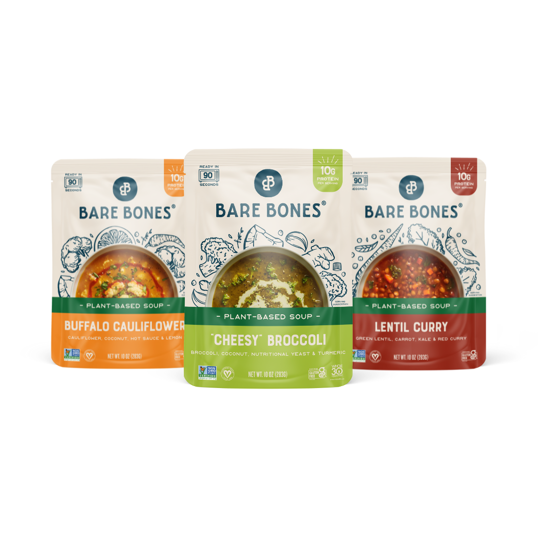 Bare Bones Plant-Based Soups - Featured