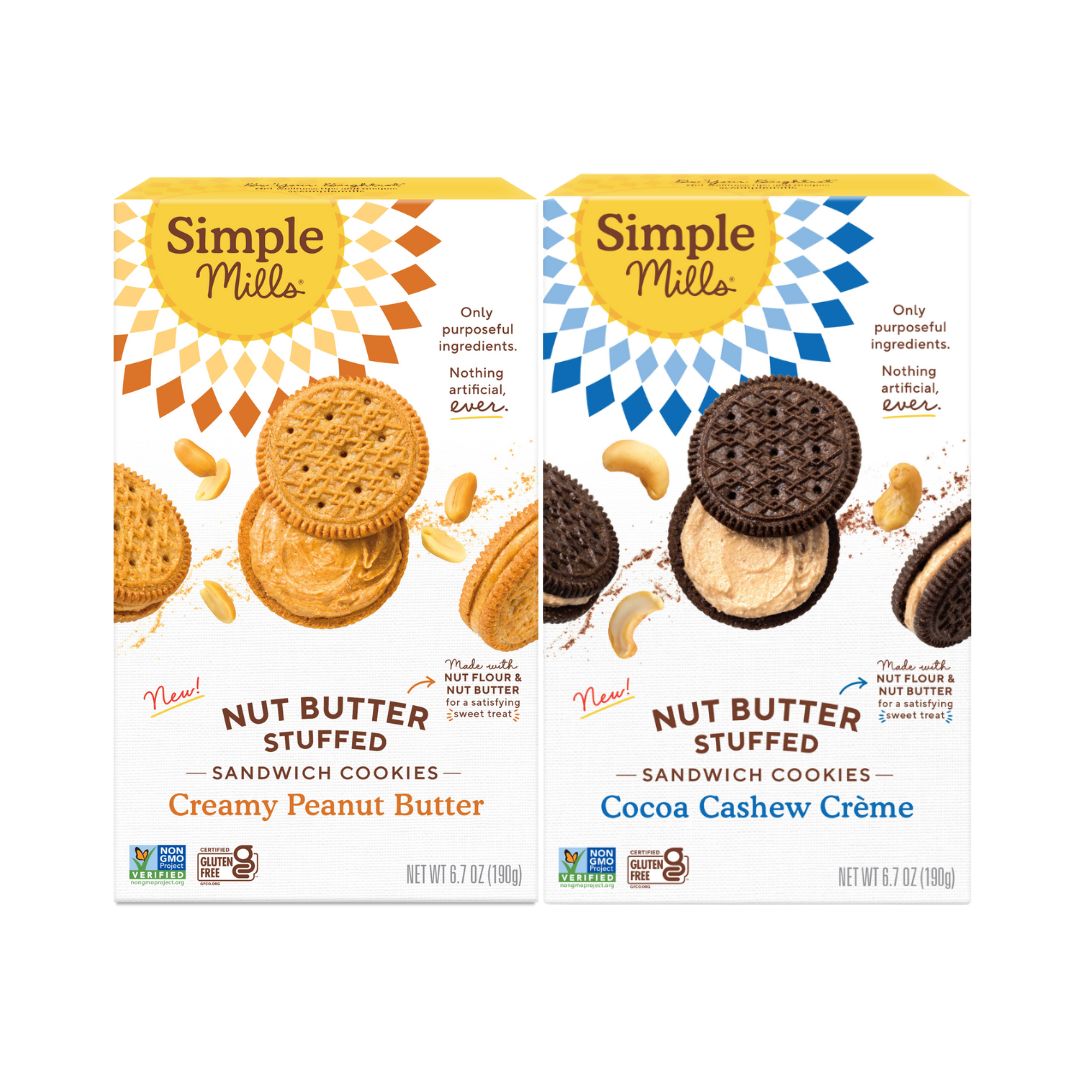 Simple Mills Nut Butter Stuffed Sandwich Cookies