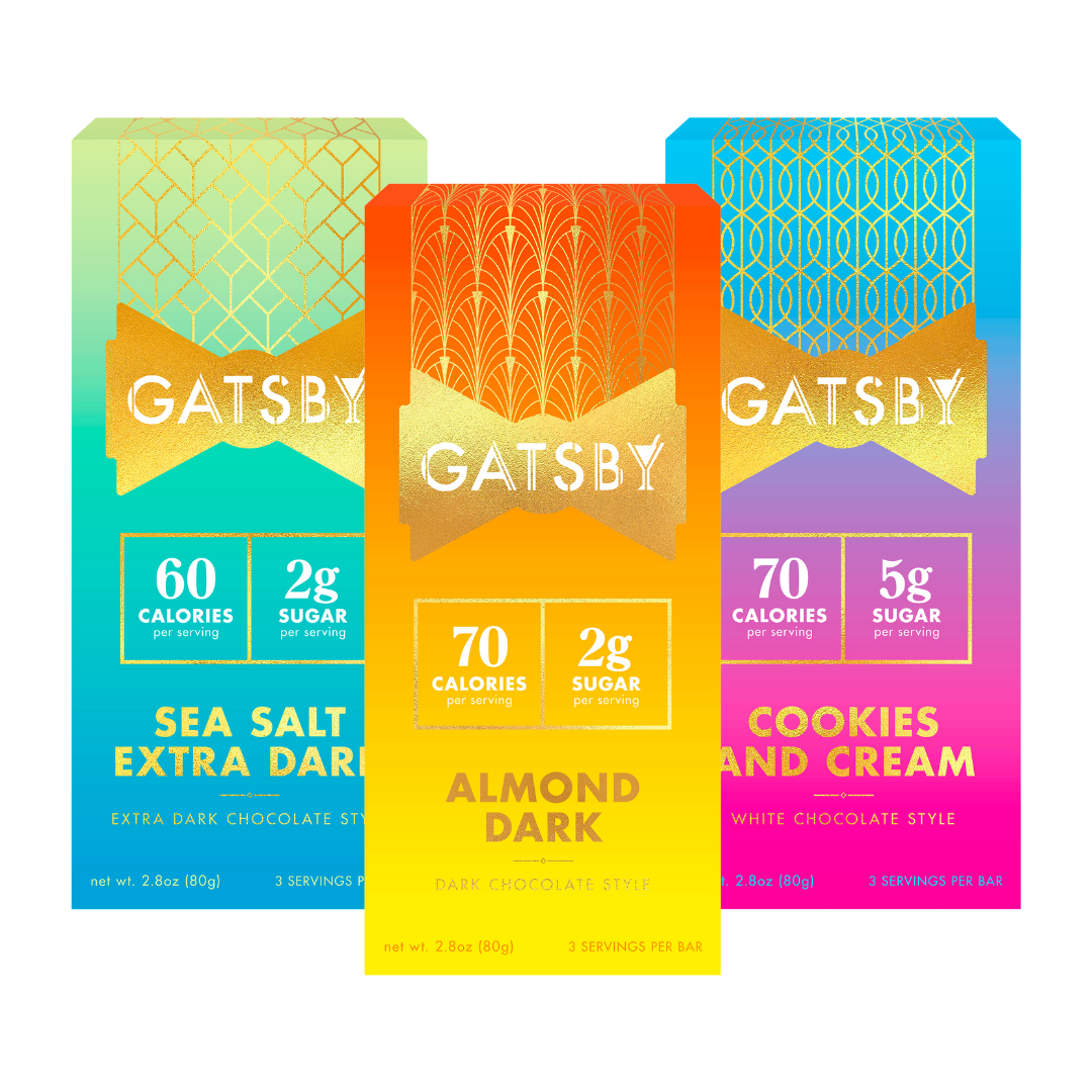 Gatsby Chocolate Low-Calorie Chocolate Bars - Featured