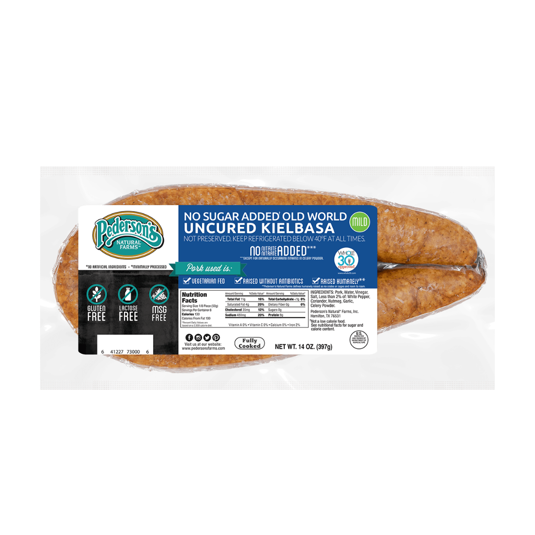 Pederson's Natural Farms Uncured No Sugar Kielbasa Sausage