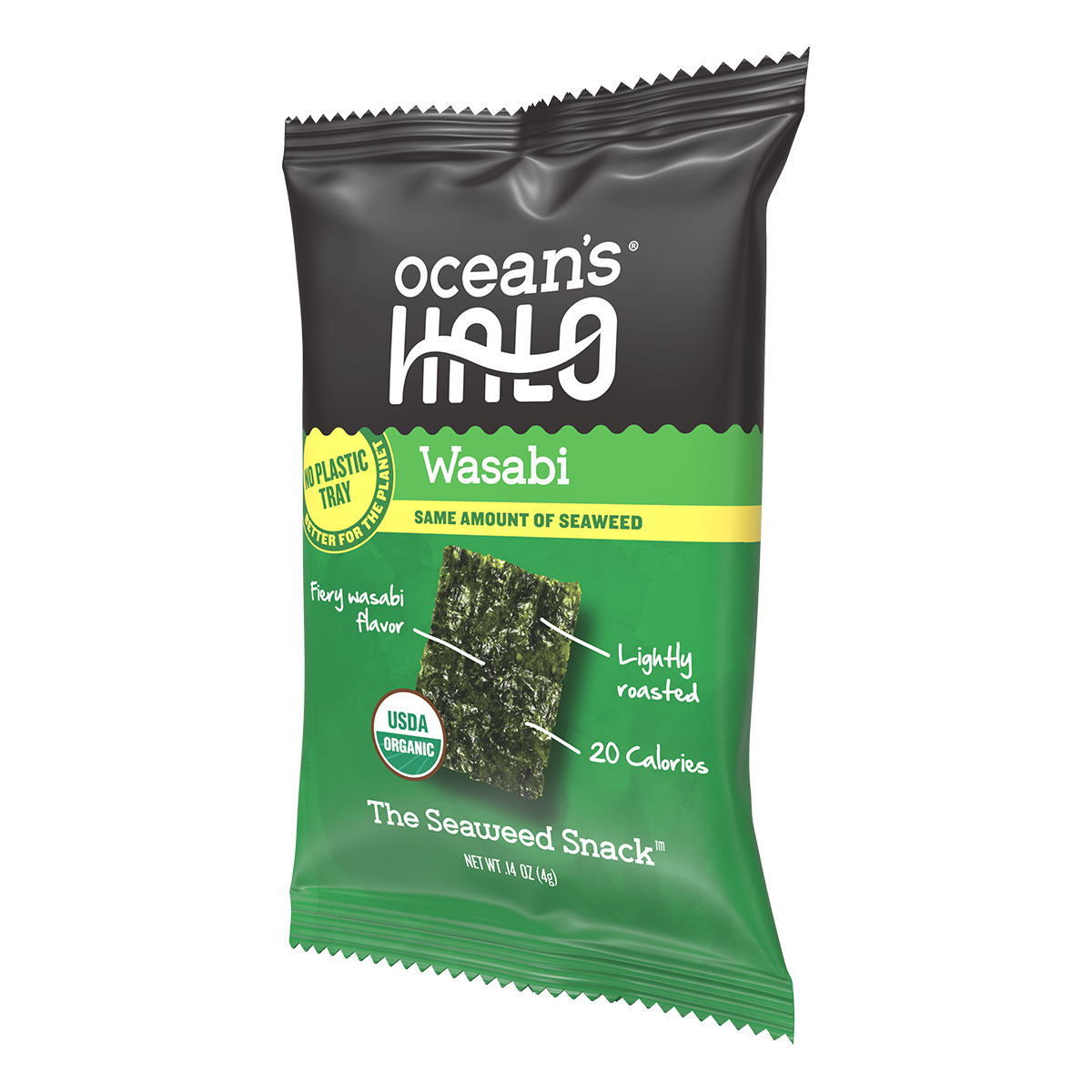Ocean's Halo Wasabi Trayless Seaweed Snacks