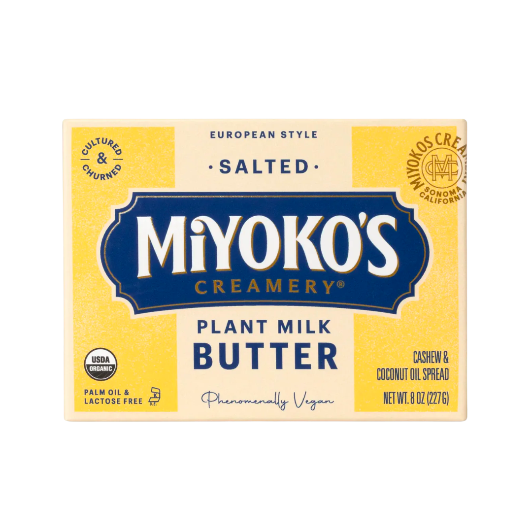 Miyoko's Creamery Organic European Style Cultured Plant Milk Butter