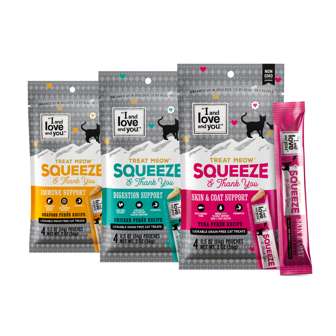 "I and love and you" Pet Interactive Cat Treats