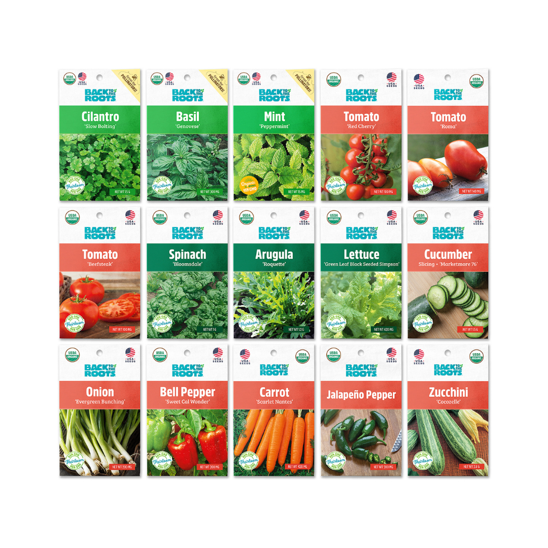 Back to the Roots Organic Variety Seeds