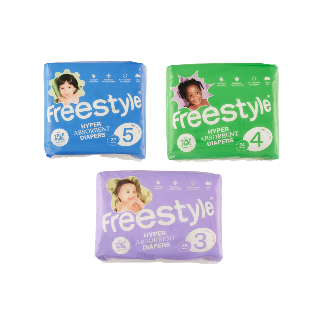 Freestyle Hyper Absorbent Diapers - Featured