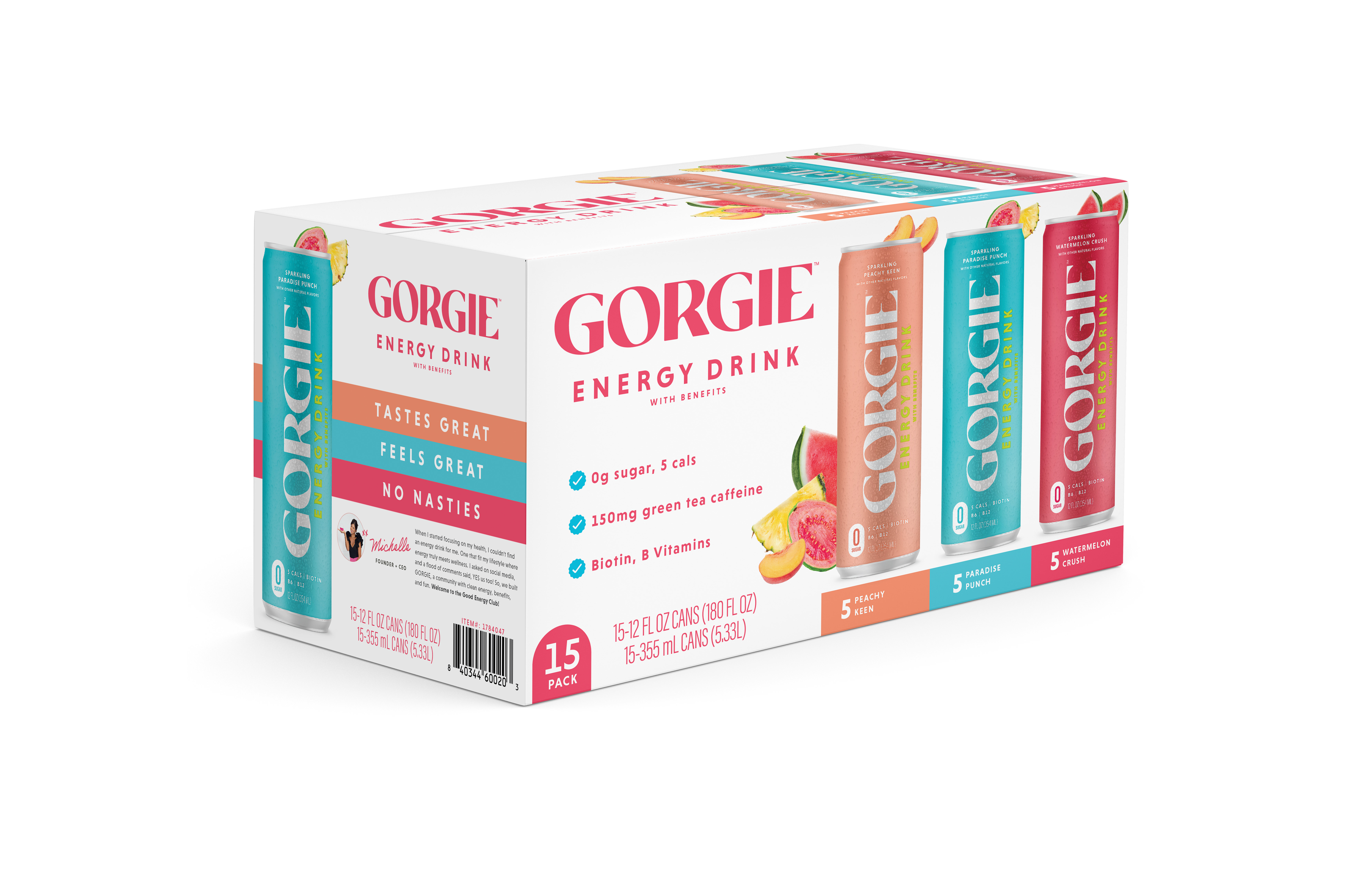 GORGIE Sugar-Free Energy Drinks