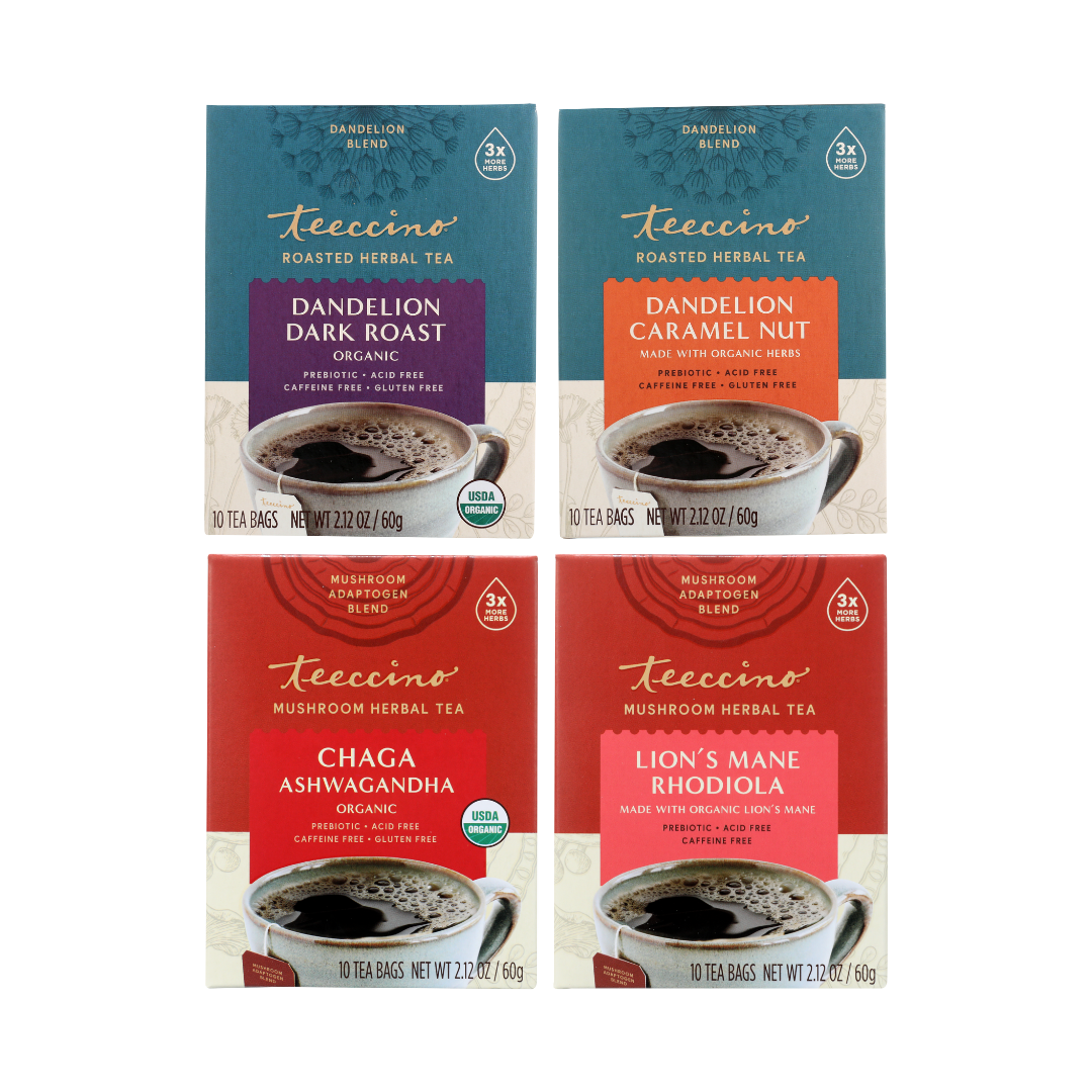 Teeccino Caffeine-Free Herbal Teas - Featured
