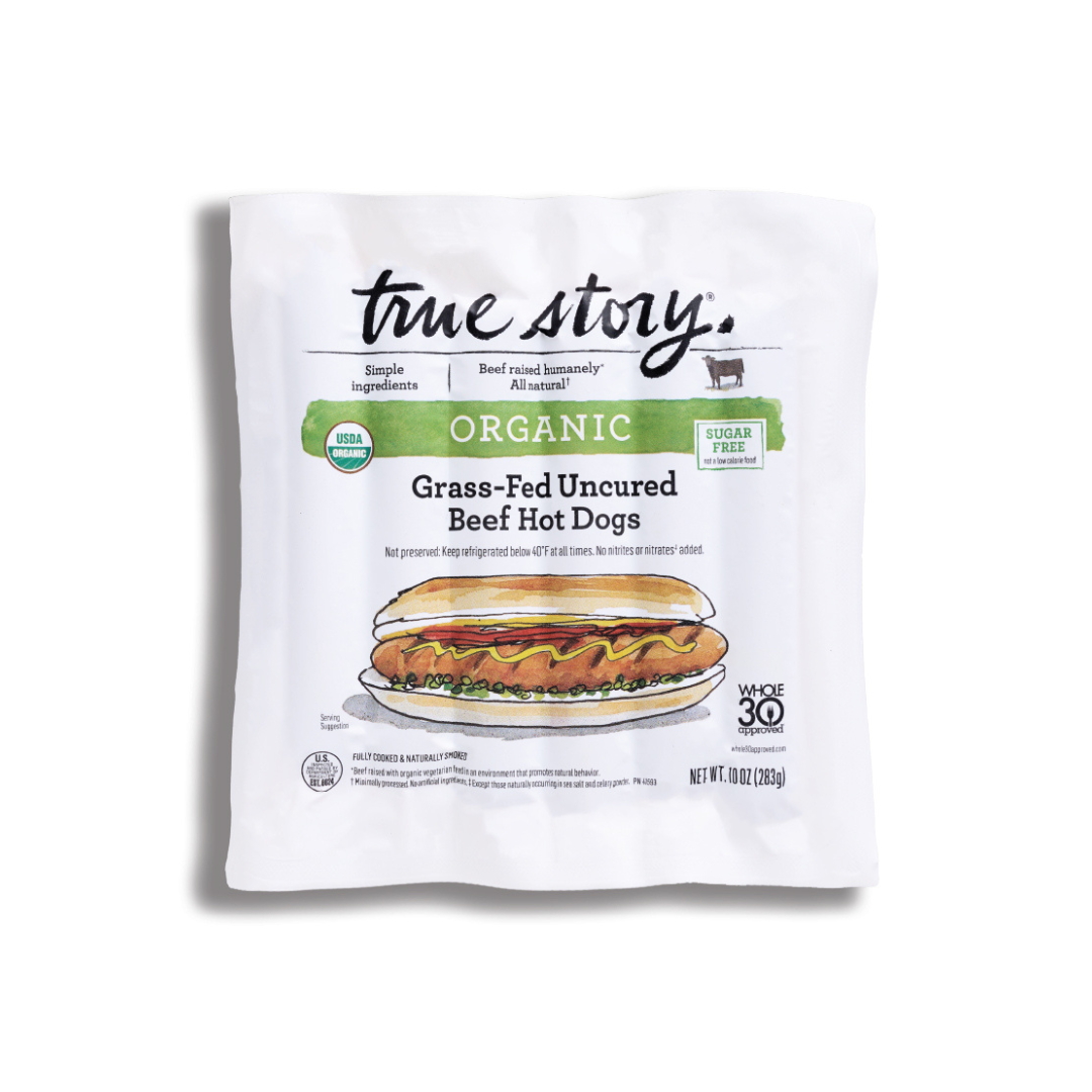 True Story Foods Organic Grass-Fed Hot Dog
