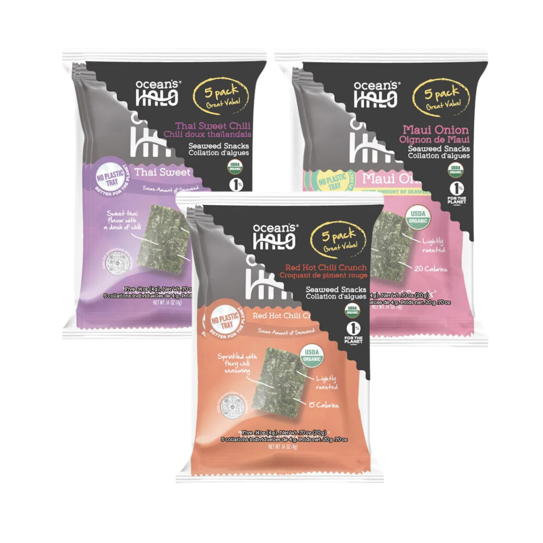 Ocean's Halo 5pk Seaweed Snacks