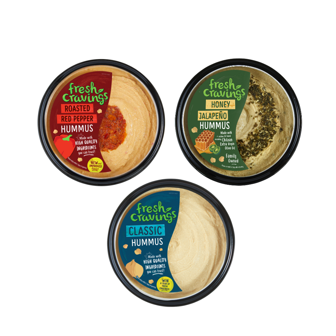 Fresh Cravings Gluten-Free Hummus Dips