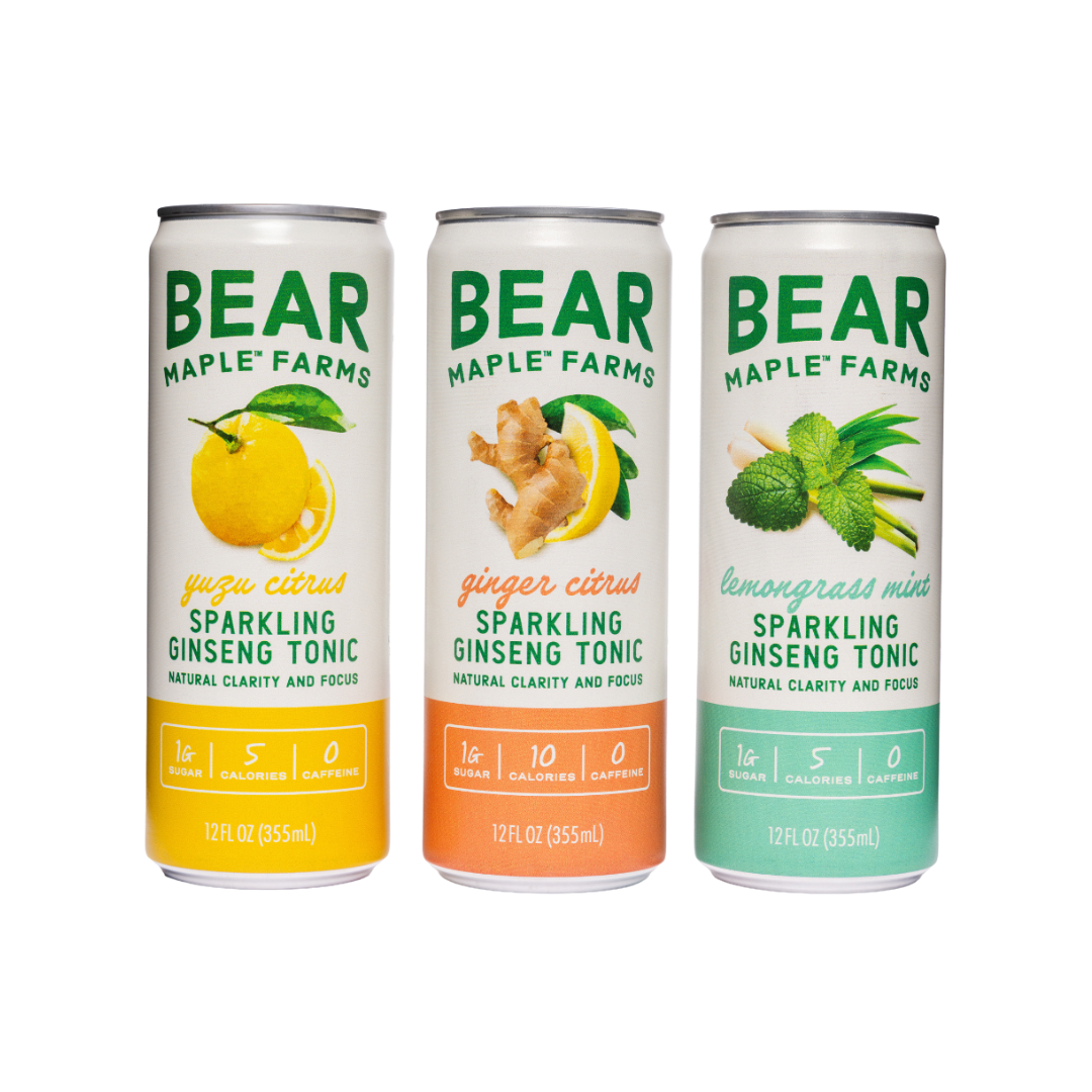 Bear Maple Sparkling Ginseng Tonic