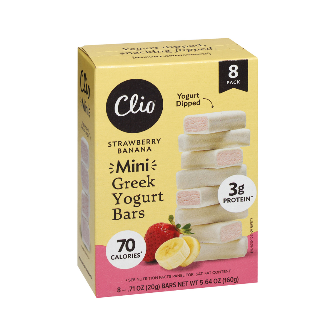 Clio Snacks Yogurt Dipped Yogurt Bars