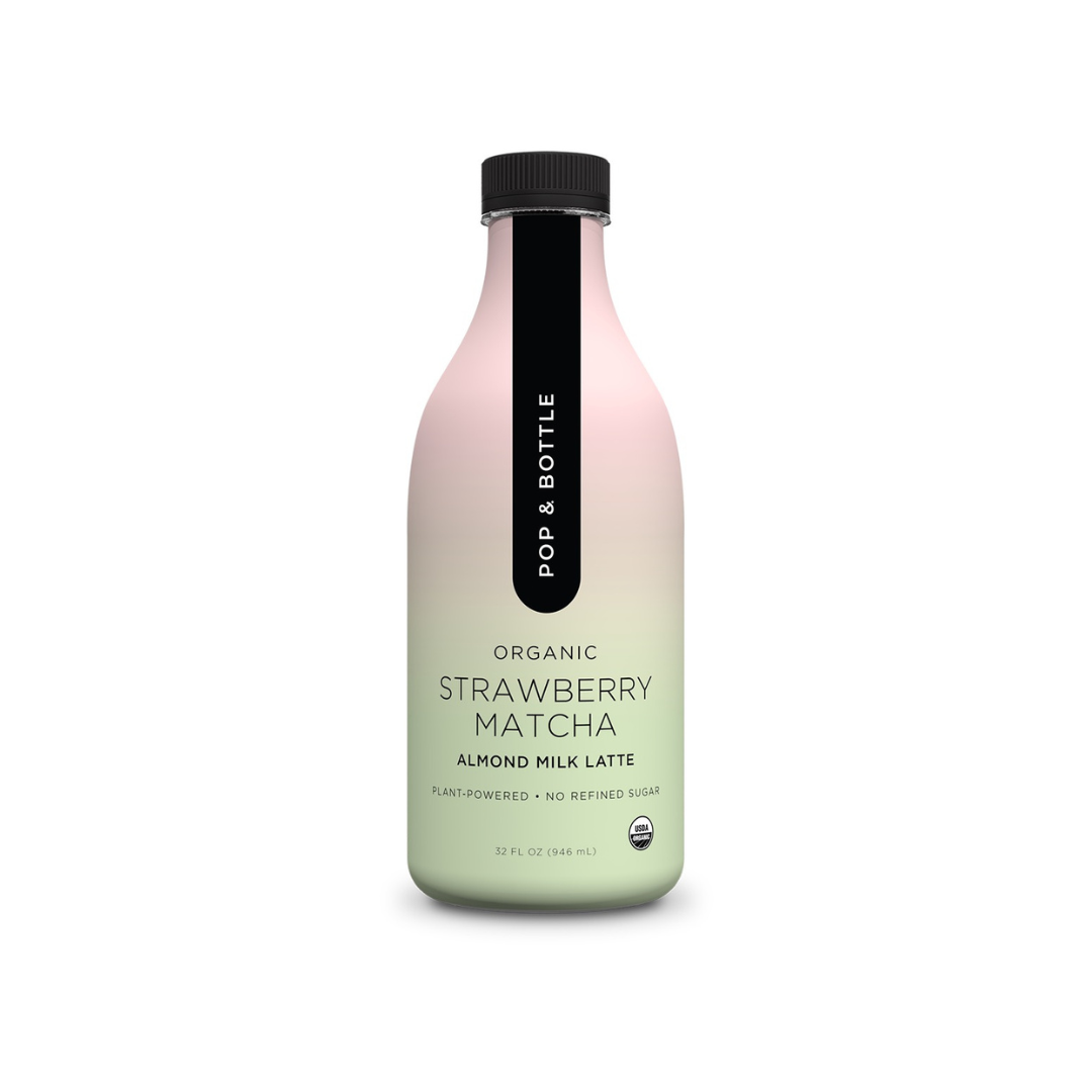 Pop & Bottle Strawberry Matcha Latte