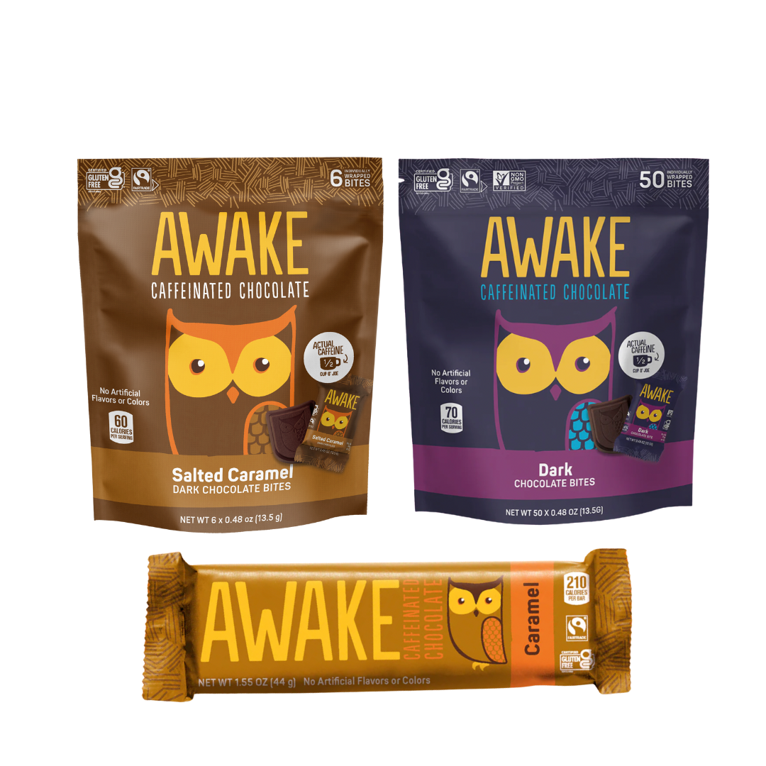 AWAKE Chocolate Caffeinated Chocolate Bites - Featured