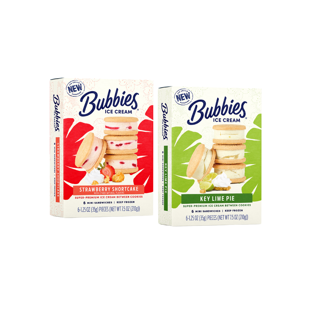 Bubbies Ice cream Mini Ice Cream Sandwiches
