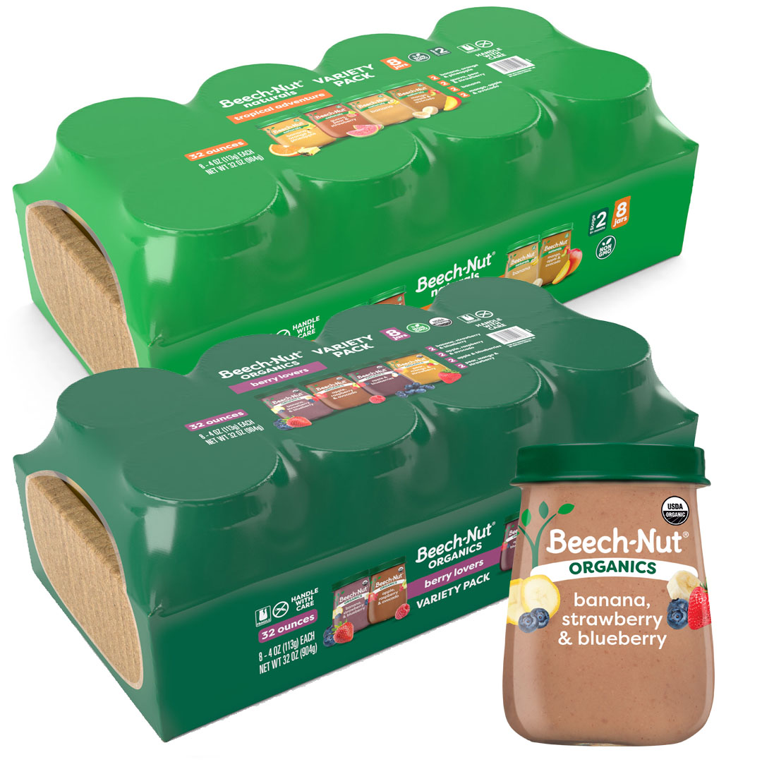 Beech-Nut Stage 2, Baby Jar 8-Packs