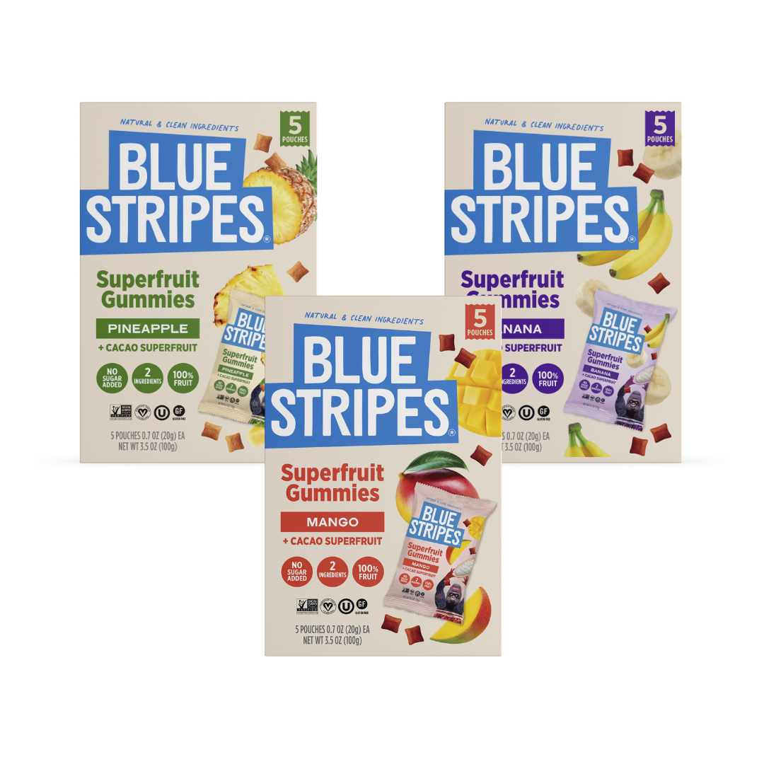 Blue Stripes Superfruit Gummies 5pk